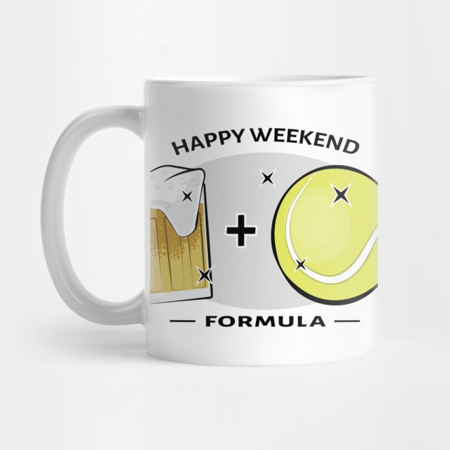 Happy Weekend Formula - Tennis & Beer by DesignWood-Sport